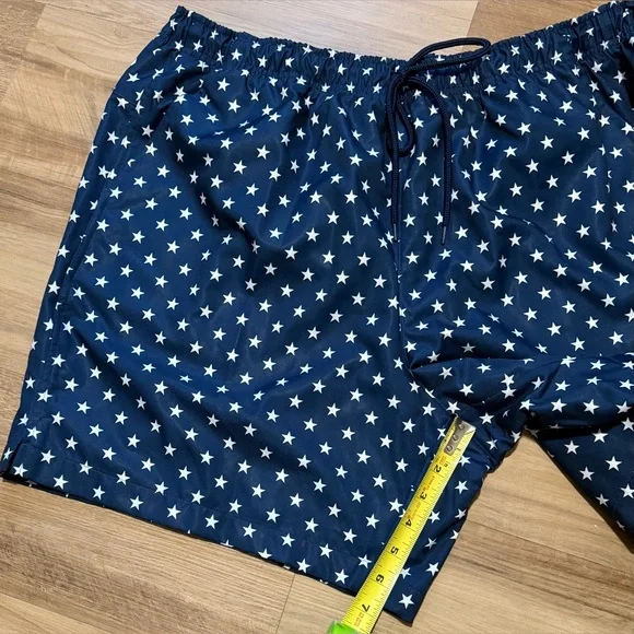 Navy Star Print Shorts - Picture 1 of 4